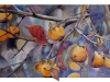 Persimmons, 2016. Watercolour and silver tip