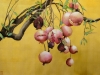 Life cycle 2012. Watercolour on paper with gold background