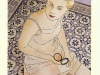 Lote et le miroir. Aquarelle et encre. Agenda Louise L.Hay 2004.Ed. Urano