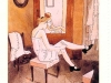 Lote e le calze. Acquerello e china. Agenda Louise L.