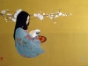2015 Young Momoko. Oil on canvas and Chinese ink 81 x 54 cm